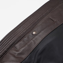 Load image into Gallery viewer, SNOWDON LEATHER DOWN JACKET - BROWN