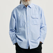 Load image into Gallery viewer, 1920'S OXFORD WORK SHIRT - BLUE