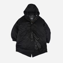 Load image into Gallery viewer, Wool Vincent Fishtail Parka - Black