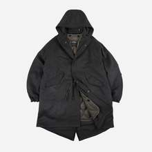 Load image into Gallery viewer, Wool Vincent Fishtail Parka - Charcoal