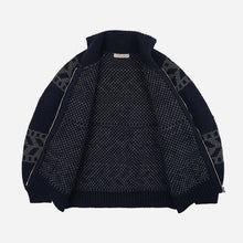 Load image into Gallery viewer, THUNDERBIRD COWICHAN CARDIGAN - NAVY