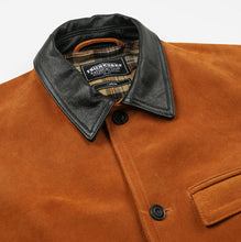 Load image into Gallery viewer, SUEDE FRENCH CAR COAT - CAMEL
