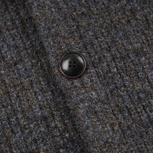 Load image into Gallery viewer, BRUSHED WOOL ROUND CARDIGAN - BROWN