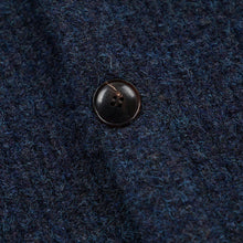Load image into Gallery viewer, BRUSHED WOOL ROUND CARDIGAN - INDIGO