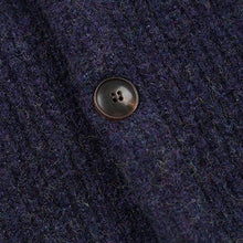 Load image into Gallery viewer, BRUSHED WOOL ROUND CARDIGAN - PURPLE