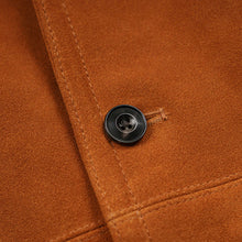 Load image into Gallery viewer, SUEDE FRENCH CAR COAT - CAMEL