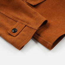 Load image into Gallery viewer, SUEDE FRENCH CAR COAT - CAMEL