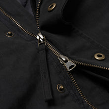 Load image into Gallery viewer, OSCAR SHORT FISHTAIL PARKA JACKET - BLACK