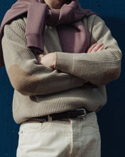Load image into Gallery viewer, PATCH ROUND PULLOVER KNIT - OATMEAL