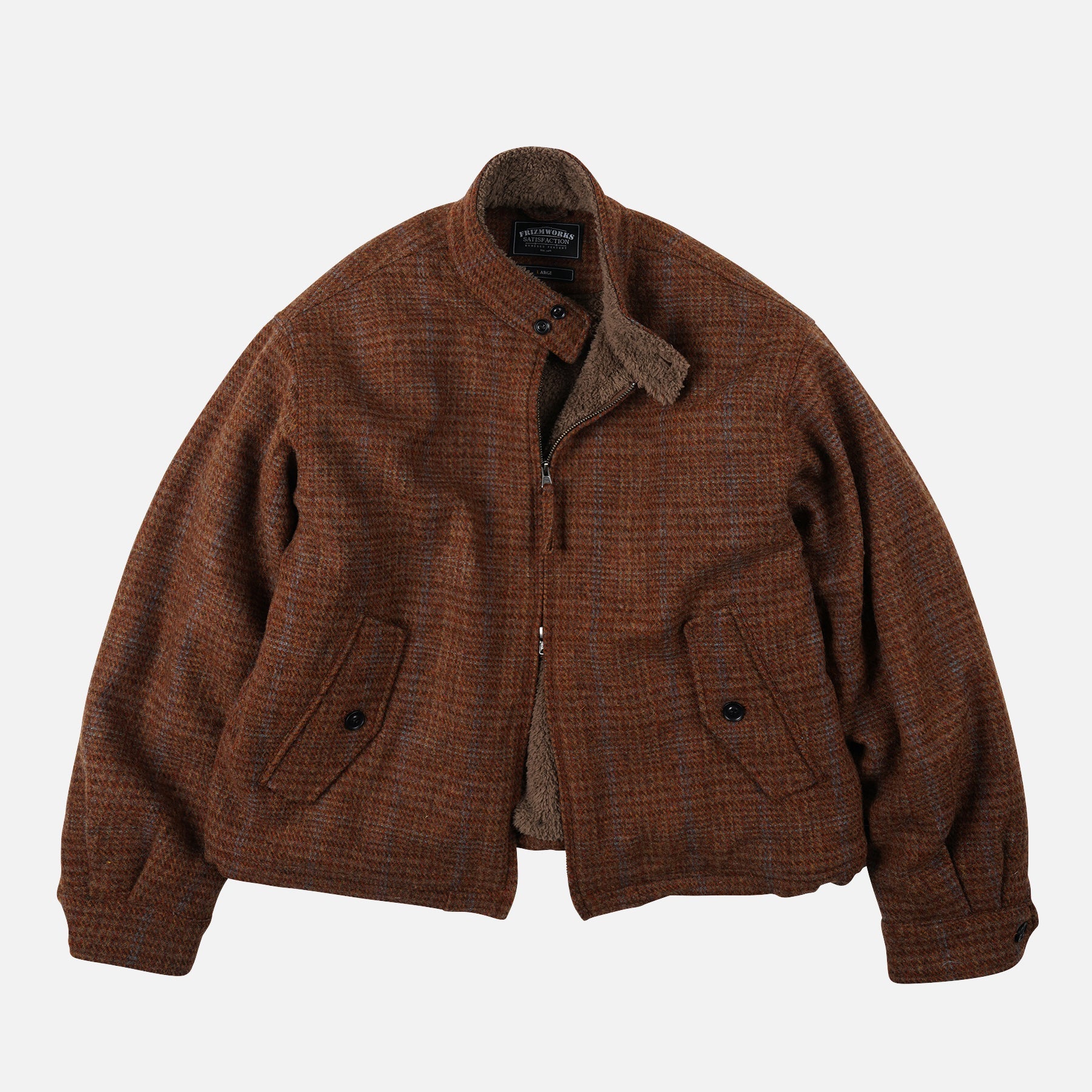 FLUFFY WOOL HARRINGTON JACKET MAPLE THE GREAT DIVIDE – Frizmworks