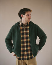 Load image into Gallery viewer, Heavy Cowichan Zip Up Cardigan - Forest Green