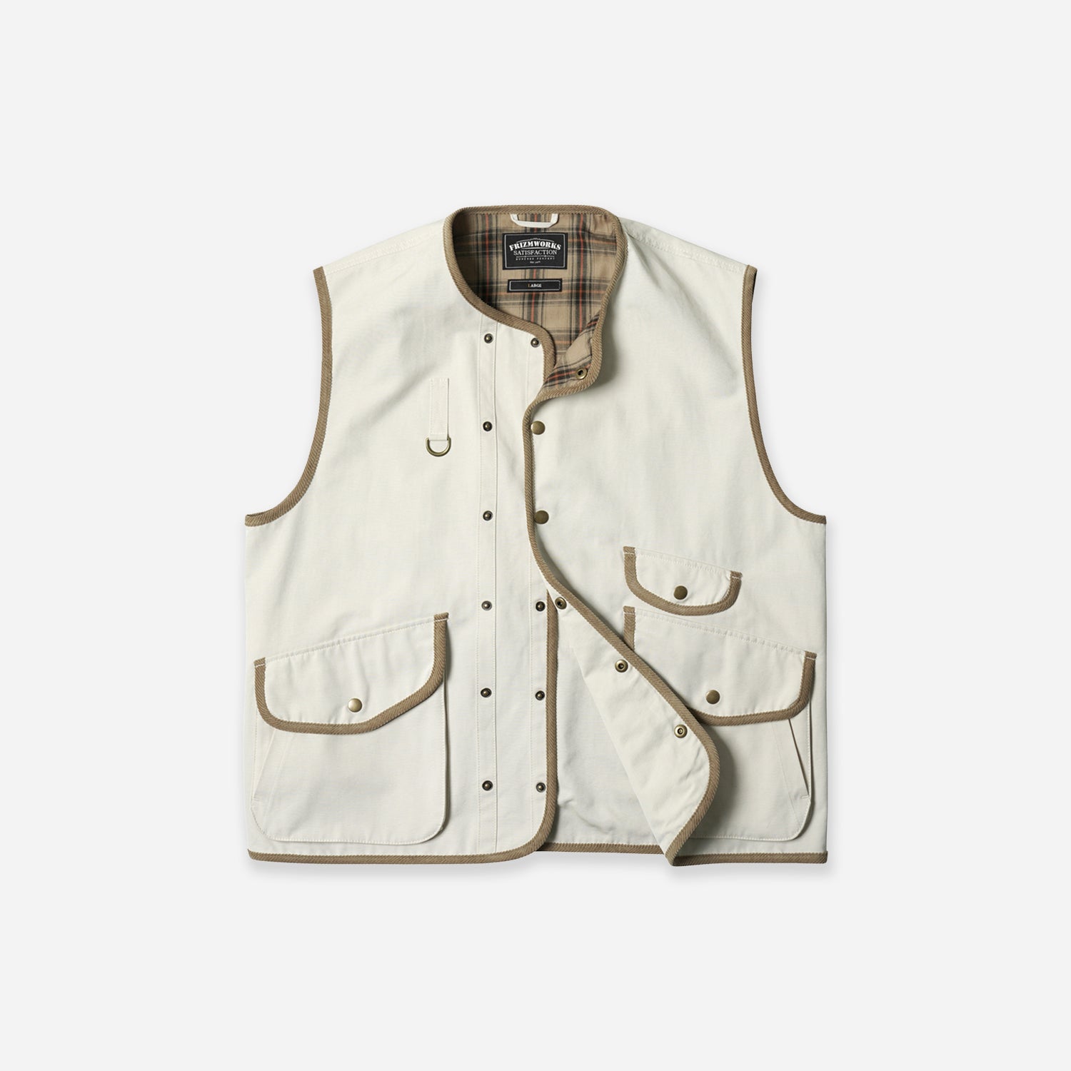 HERITAGE HUNTING VEST - CREAM - THE GREAT DIVIDE – Frizmworks