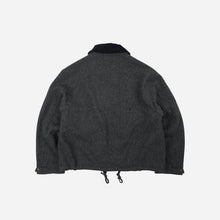 Load image into Gallery viewer, Herringbone Wool Hunting Jacket - Grey Black