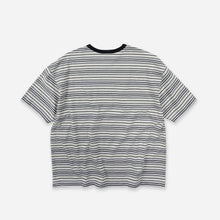 Load image into Gallery viewer, HORIZON STRIPE HALF T-SHIRT - OATMEAL