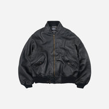 Load image into Gallery viewer, Lambskin Flight Jacket - Black