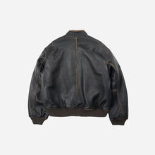 Load image into Gallery viewer, Lambskin Flight Jacket - Washed Brown