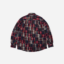 Load image into Gallery viewer, Madras Patchwork Relaxed Shirt - Wine