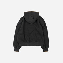 Load image into Gallery viewer, Needle Stitch Pullover Hoody - Black Brown
