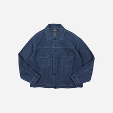 Load image into Gallery viewer, Sashiko Denim Trucker Jacket - Indigo