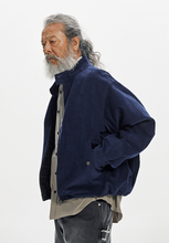 Load image into Gallery viewer, Corduroy Buddy Harrington Jacket - Navy