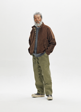 Load image into Gallery viewer, CORDUROY BUDDY HARRINGTON JACKET - BROWN