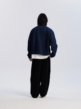 Load image into Gallery viewer, Sashiko Denim Trucker Jacket - Indigo