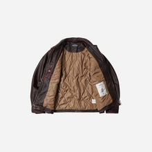 Load image into Gallery viewer, Destroyed Cowhide Leather Jacket - Brown