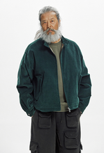 Load image into Gallery viewer, Corduroy Buddy Harrington Jacket - Dark Green