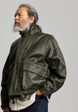 Load image into Gallery viewer, Waxed Cotton Heritage Hunting Jacket - Olive Brown