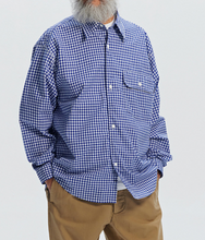 Load image into Gallery viewer, EASE GINGHAM CHECK SHIRT - BLUE