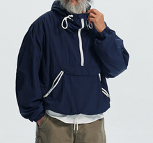 Load image into Gallery viewer, MONDRIAN LIGHT ANORAK PARKA - NAVY