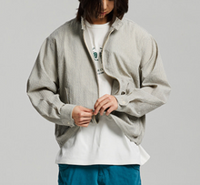 Load image into Gallery viewer, BUDDY CHECK HARRINGTON JACKET - SKY BLUE
