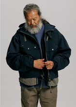 Load image into Gallery viewer, Smock Hooded Parka - Navy