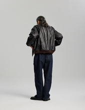 Load image into Gallery viewer, Patina Cowhide Tanker Jacket - Washed Brown