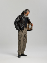 Load image into Gallery viewer, Cowhide Storm Trucker Jacket - Washed Brown