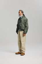 Load image into Gallery viewer, Nylon Flight Jacket - Olive