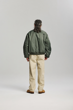 Load image into Gallery viewer, Nylon Flight Jacket - Olive