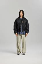 Load image into Gallery viewer, Nylon Flight Jacket - Black