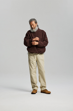 Load image into Gallery viewer, Mock Neck Fleece Anorak Parka - Brown