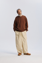Load image into Gallery viewer, Cover Stitch Vintage Sweatshirt - Brown