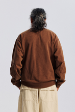 Load image into Gallery viewer, Cover Stitch Vintage Sweatshirt - Brown