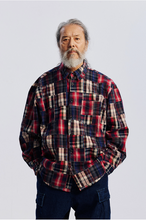 Load image into Gallery viewer, Madras Patchwork Relaxed Shirt - Wine