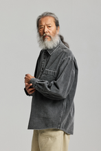 Load image into Gallery viewer, Pigment 8W Corduroy Shirt - Charcoal