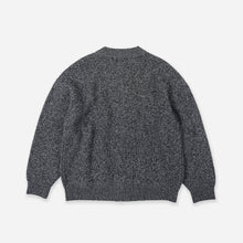 Load image into Gallery viewer, TWEED ZIP UP CARDIGAN - CHARCOAL