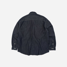 Load image into Gallery viewer, Utility Flap Pocket Denim Work Shirt - Indigo