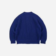 Load image into Gallery viewer, Wool Deck Zip Up Cardigan - Cobalt Blue