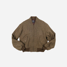 Load image into Gallery viewer, Wool Flight Jacket - Bark