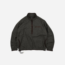 Load image into Gallery viewer, Wool Half Pullover - Forest Black