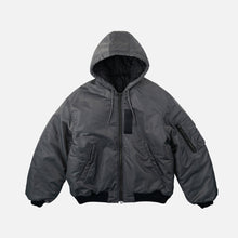 Load image into Gallery viewer, ACTIVE MA-1 HOODED JACKET - GUN METAL