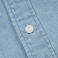 Load image into Gallery viewer, BLEACHED UTILITY SHIRT - LIGHT BLUE